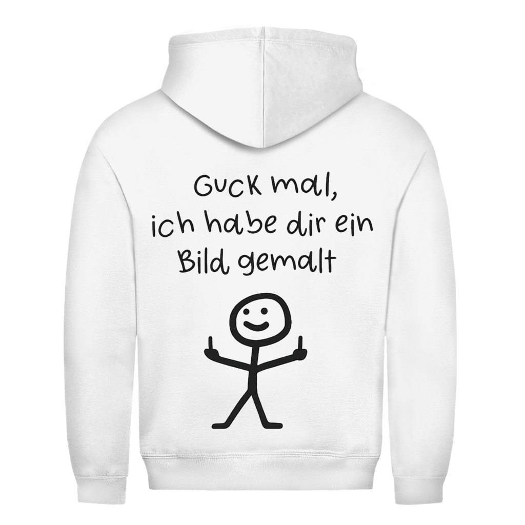 Guck mal ich hab dir ein Bild gemalt Rückendruck | Unisex Hoodie