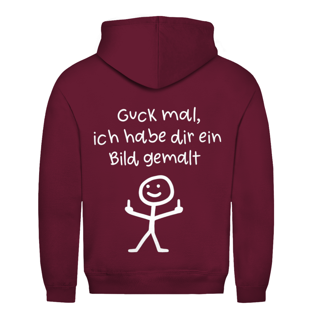 Guck mal ich hab dir ein Bild gemalt Rückendruck | Unisex Hoodie