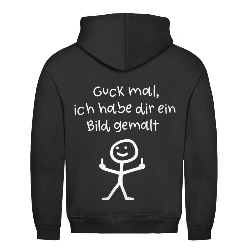 Guck mal ich hab dir ein Bild gemalt Rückendruck | Unisex Hoodie