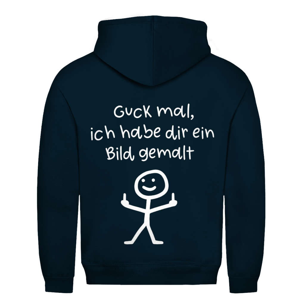 Guck mal ich hab dir ein Bild gemalt Rückendruck | Unisex Hoodie