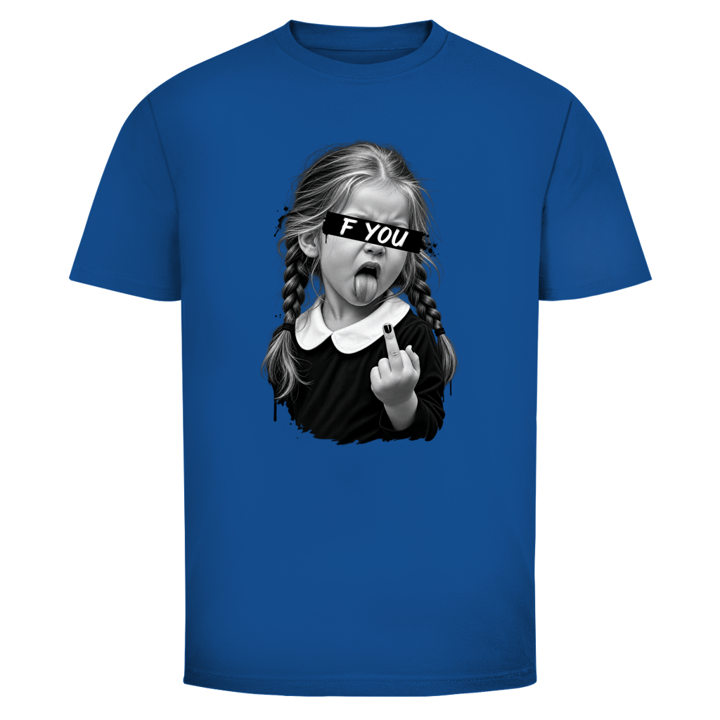 F YOU T-Shirt in Royalblau