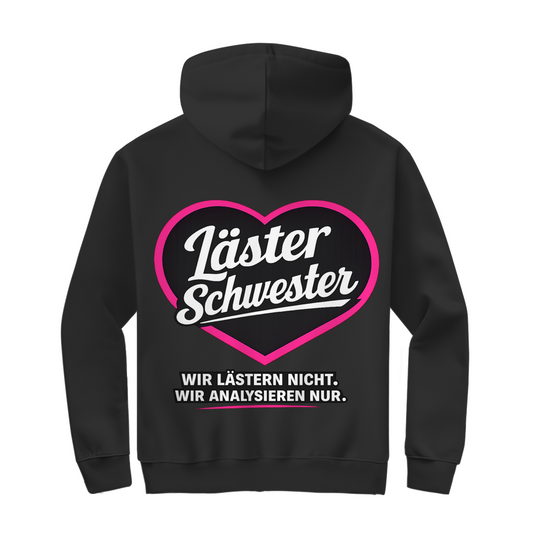 Läster Schwester Zipper in Schwarz