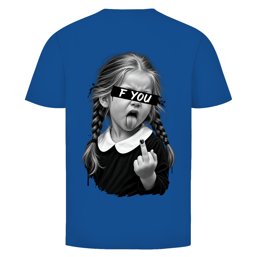 F YOU T-Shirt in Royalblau