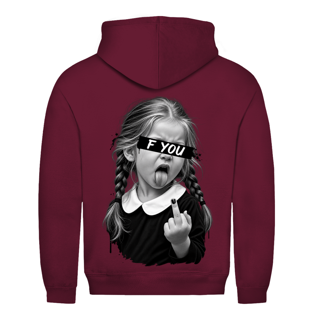 F YOU Hoodie in Bordeaux
