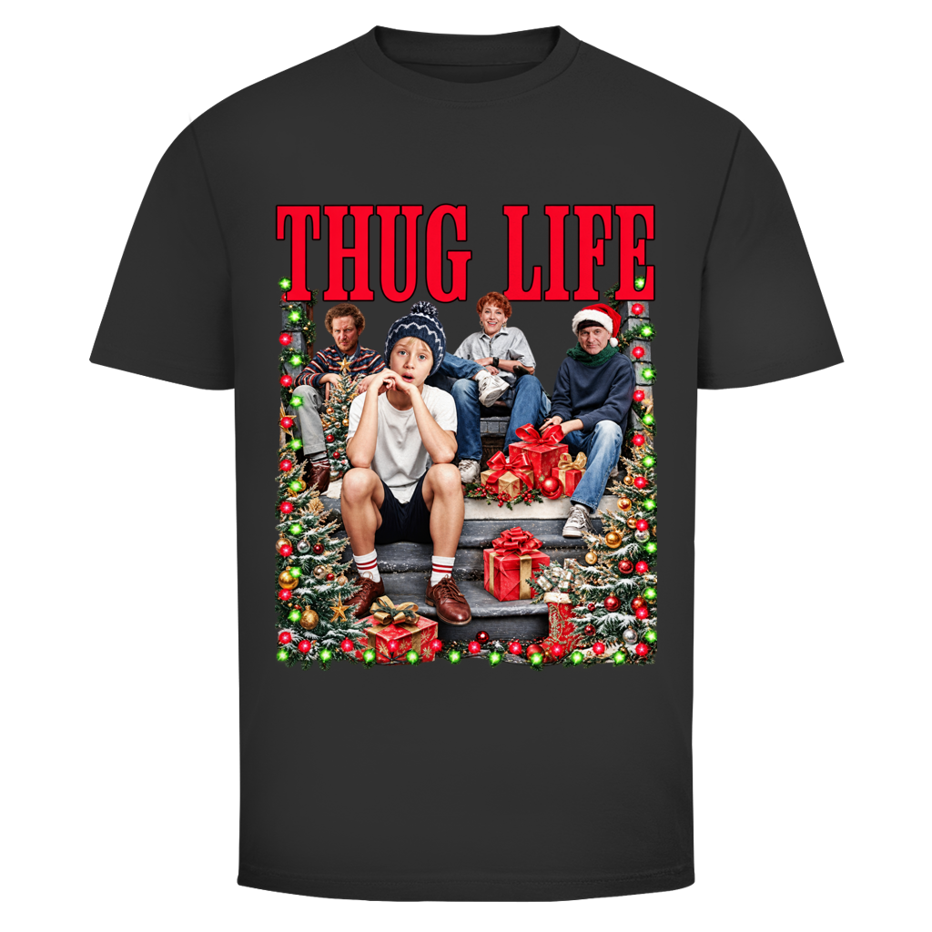 Xmas Thug Life Weihnachtsshirt in Schwarz