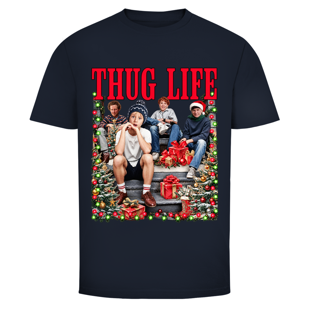 Xmas Thug Life Weihnachtsshirt in Navy