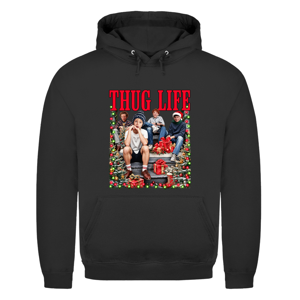 Xmas Thug Life Weihnachtshoodie in Schwarz