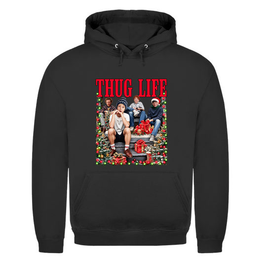 Xmas Thug Life Weihnachtshoodie in Schwarz