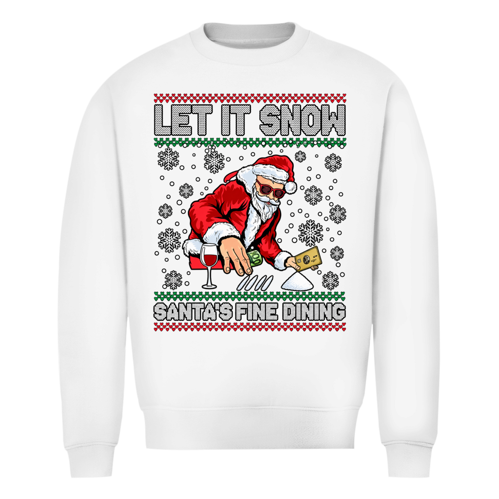 Let it Snow Ugly Christmas Sweater in Weiß