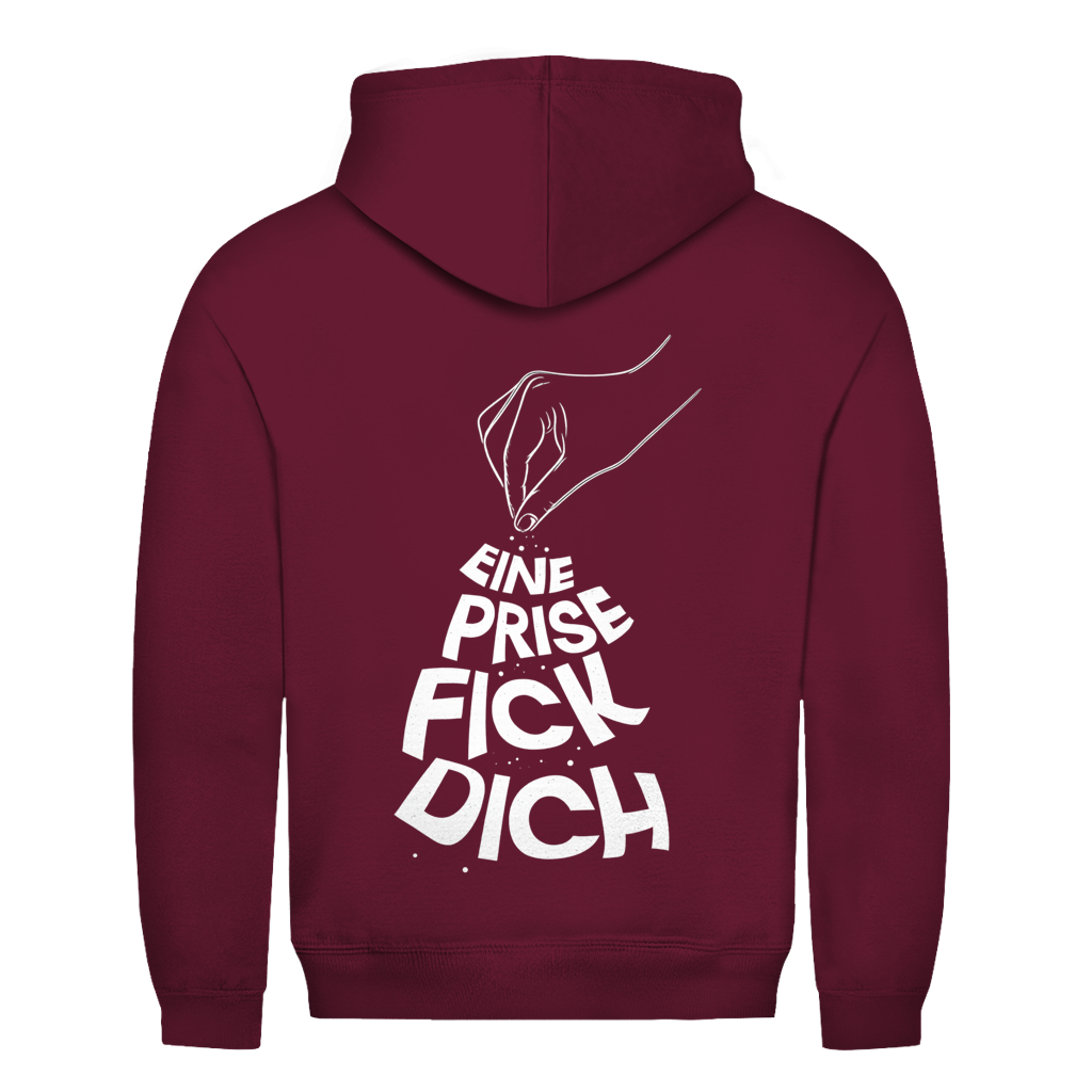 Eine Prise Fick Dich Hoodie in Bordeaux
