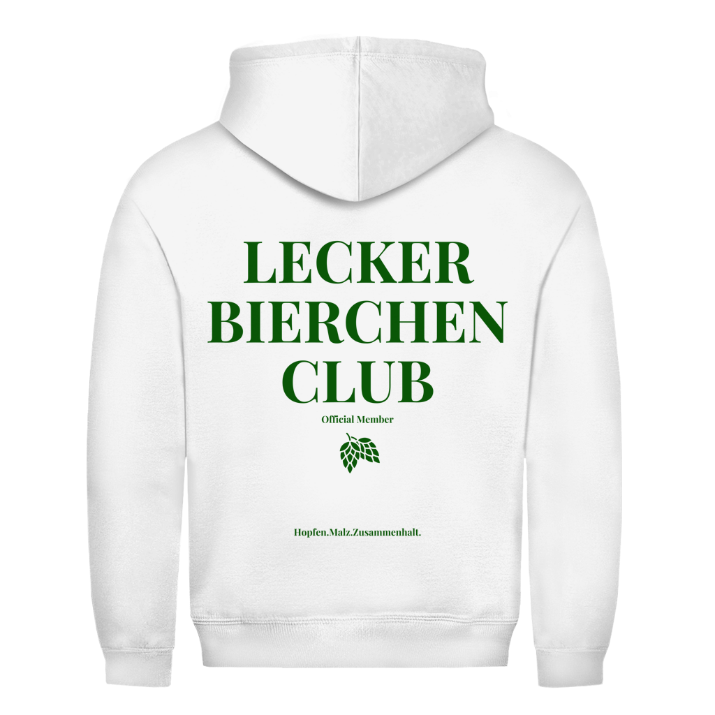 Lecker Bierchen Club Hoodie in Weiß