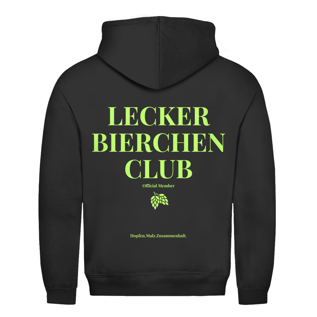 Lecker Bierchen Club Hoodie in Schwarz