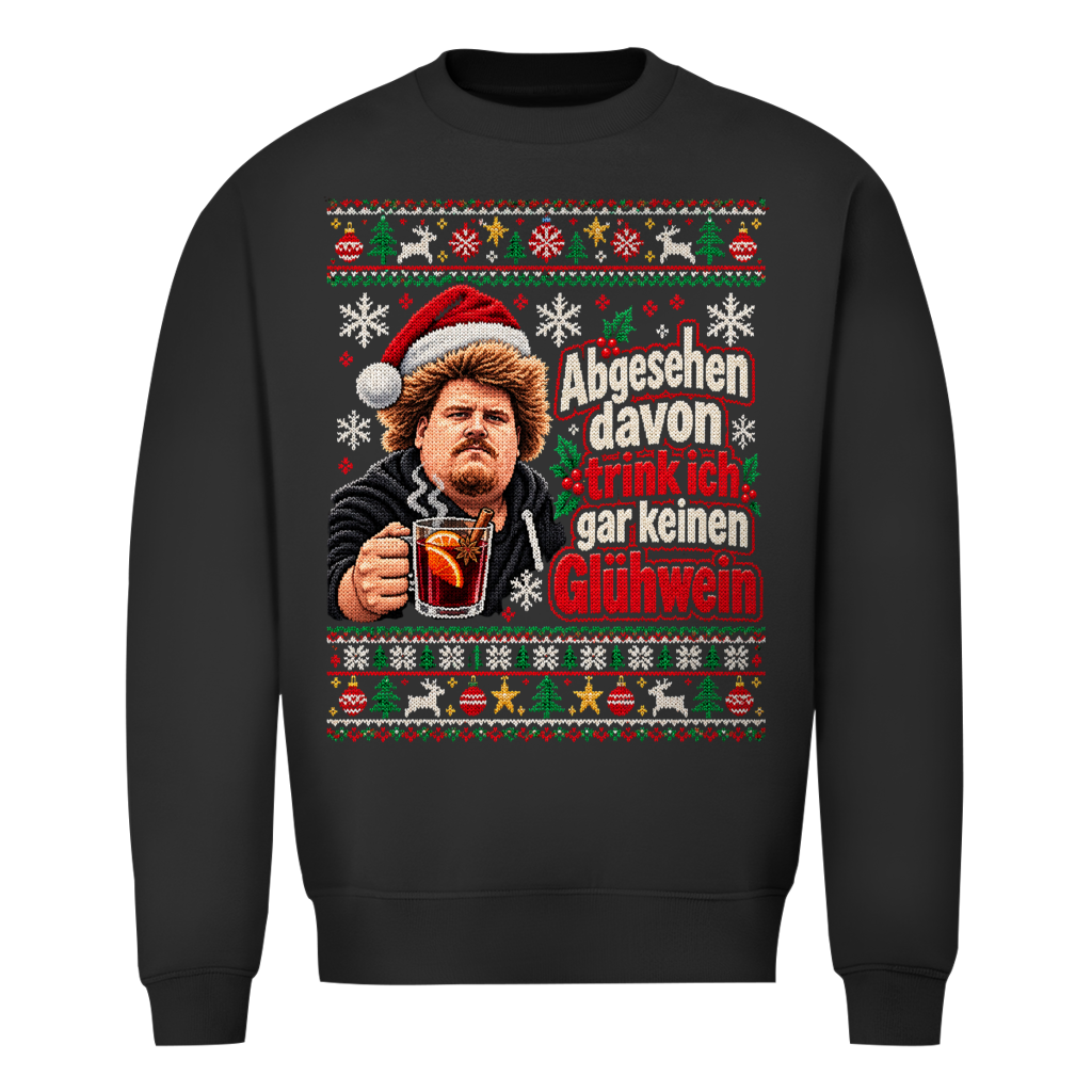 Abgesehen davon Ugly Christmas Sweater in Schwarz