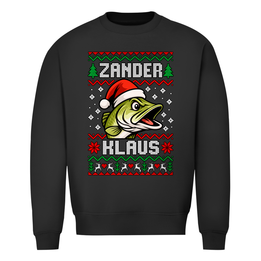 Zander Klaus Ugly Christmas Sweater in Schwarz
