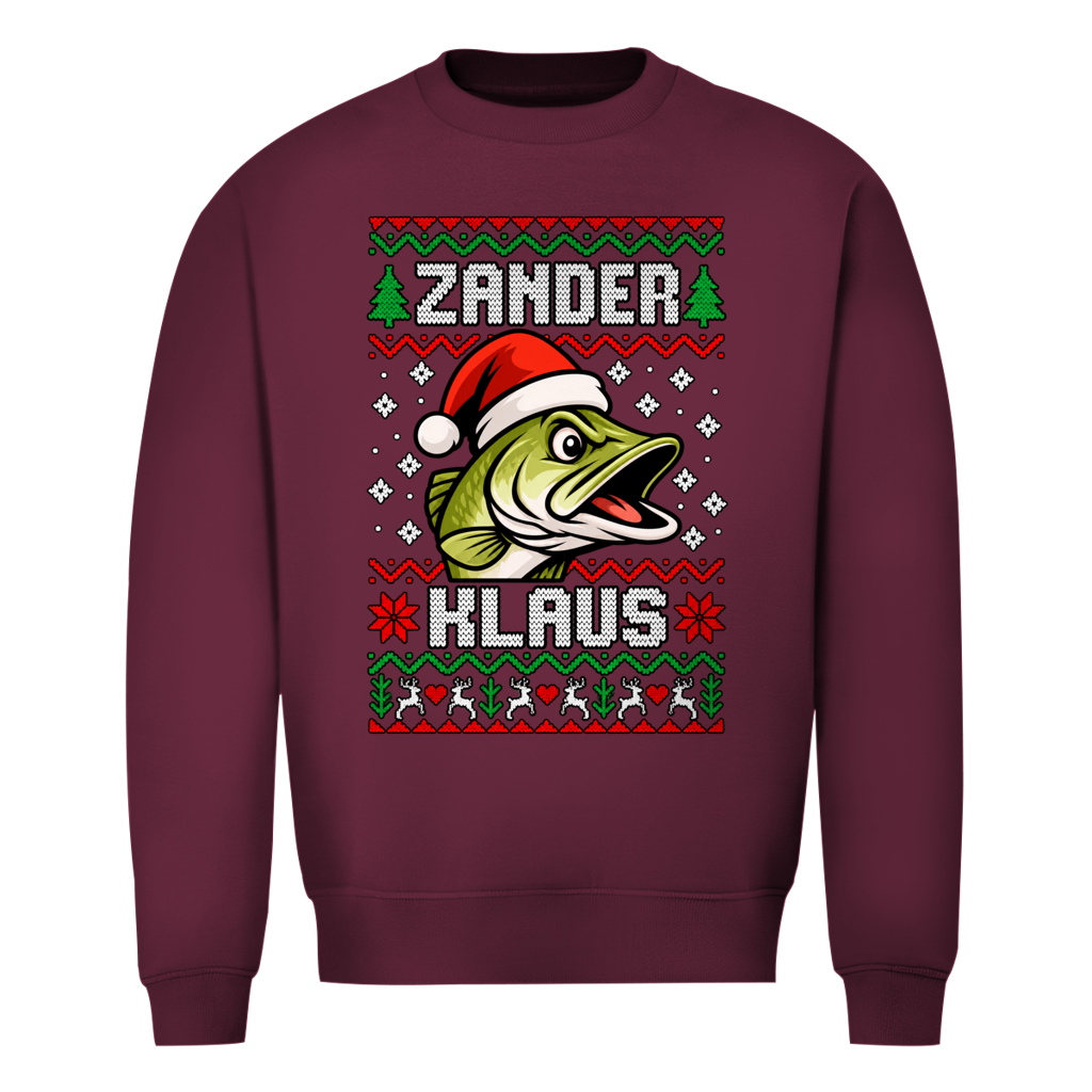 Zander Klaus Ugly Christmas Sweater in Bordeaux