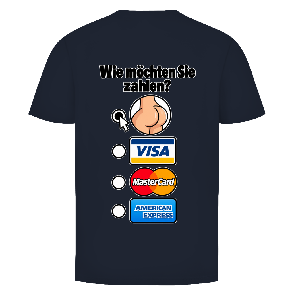 Wie möchten Sie zahlen T-Shirt in Navy