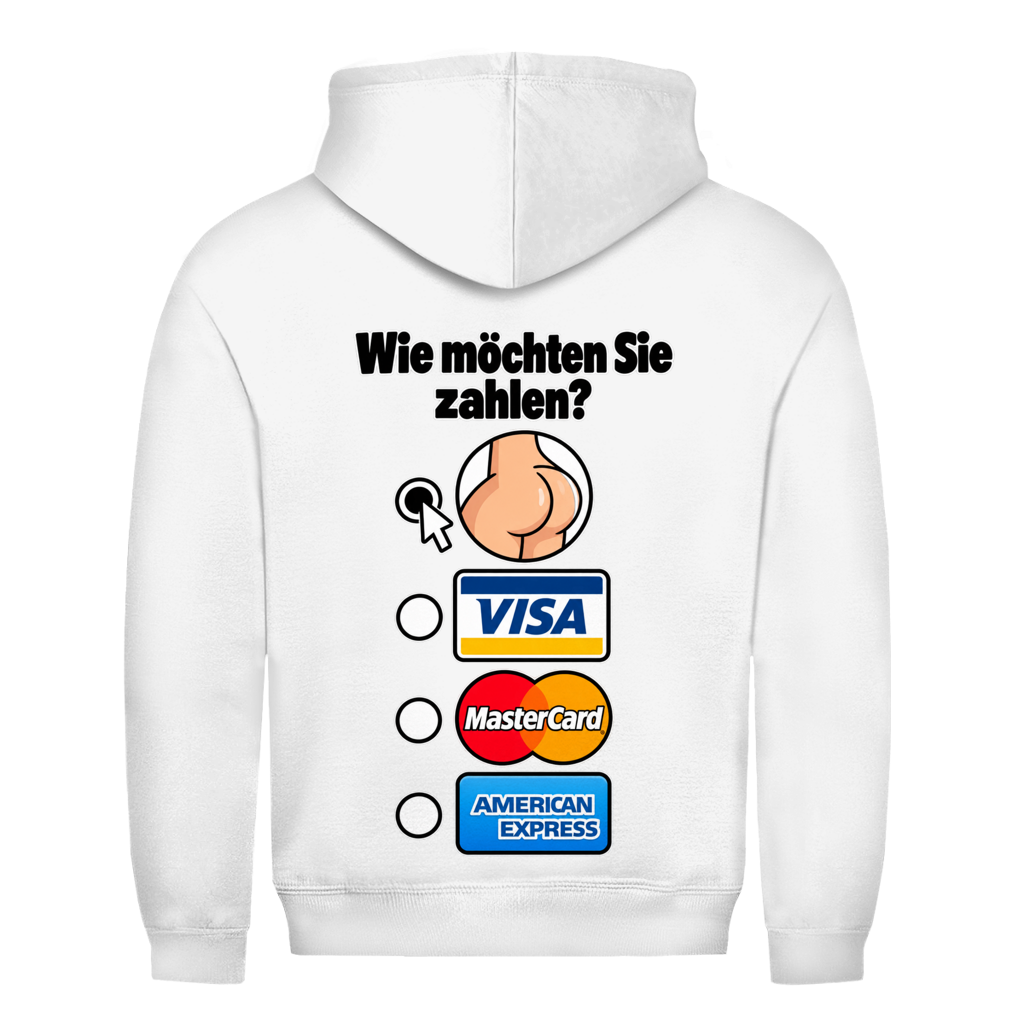 Wie möchten Sie zahlen Hoodie in Weiß