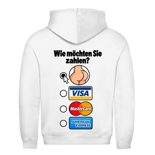 Wie möchten Sie zahlen Hoodie in Weiß