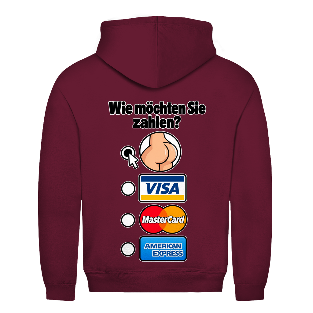 Wie möchten Sie zahlen Hoodie in Bordeaux