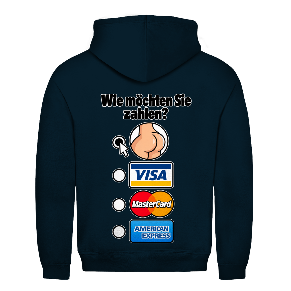 Wie möchten Sie zahlen Hoodie in Navy