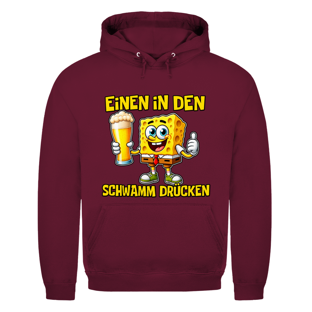Einen in den Schwamm drücken Hoodie in Bordeaux