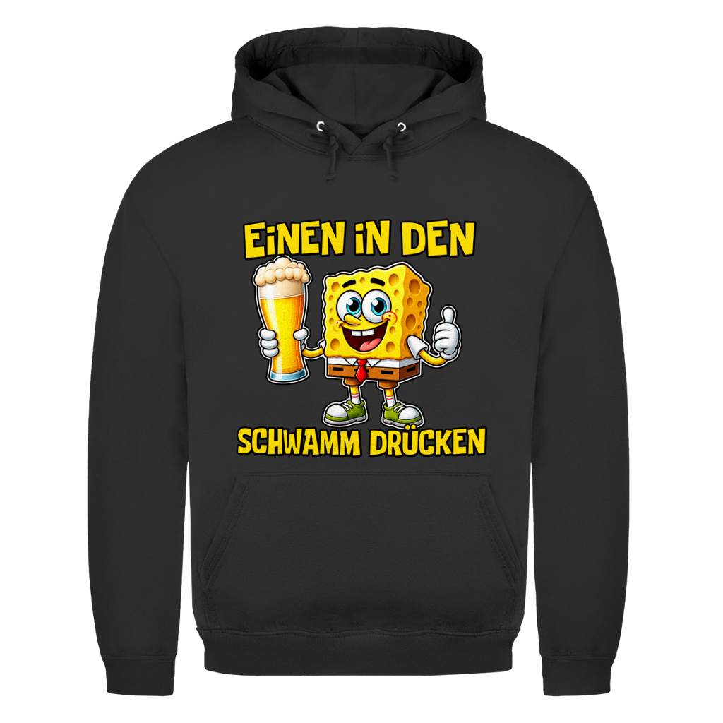 Einen in den Schwamm drücken Hoodie in Schwarz