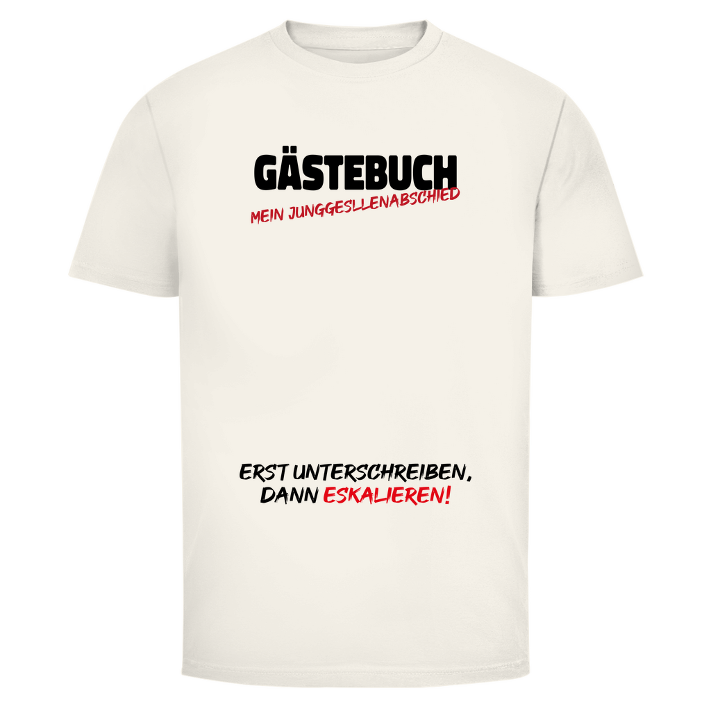 T-Shirt Männer- Gästebuch