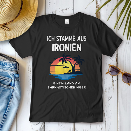 T-Shirt Frauen-Ich stamme aus Ironien