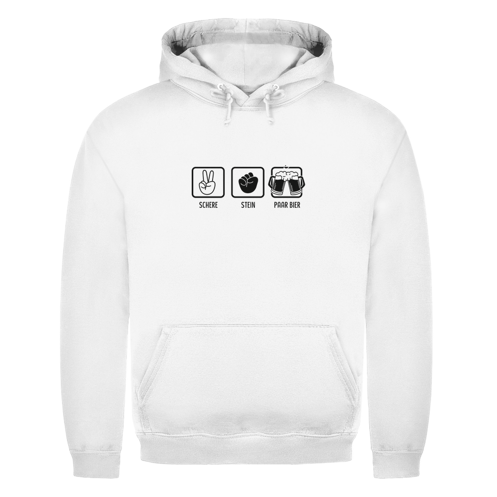 Unisex Hoodie - Schere , Stein, Paar bier