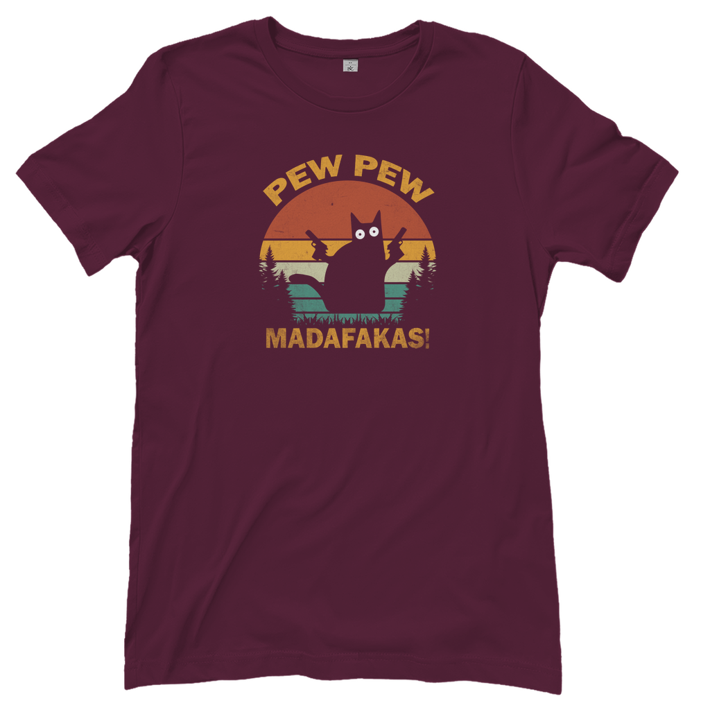 T-Shirt Damen - Pew Pew Madafakas - Vintage Shirt
