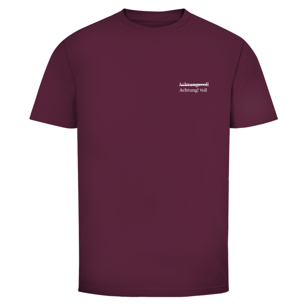 T-Shirt Männer- Achtung! Voll