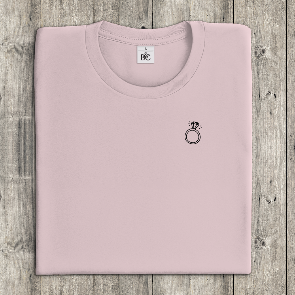 T-Shirt- Frauen –  Minimalistisches Ring-Motiv