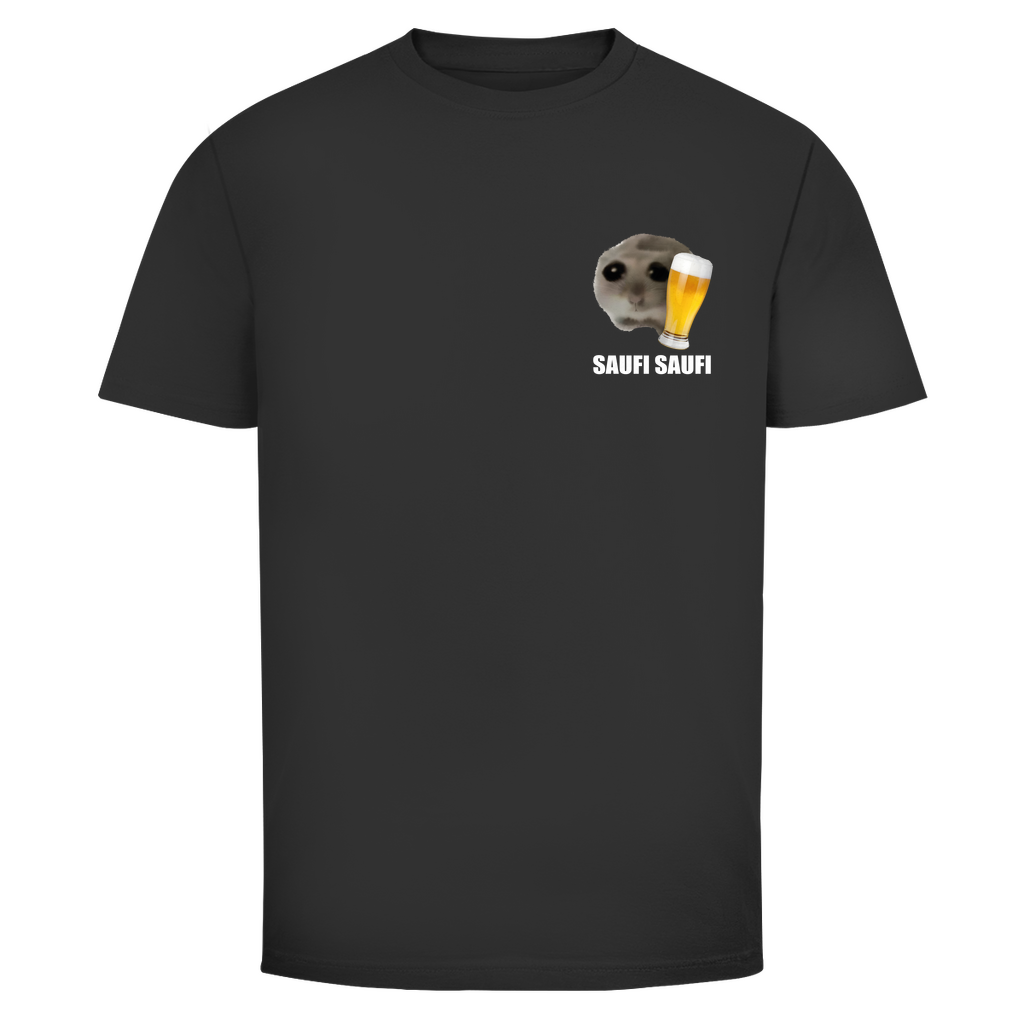 T-Shirt Männer– Saufi Saufi Meme Minimaslistisch