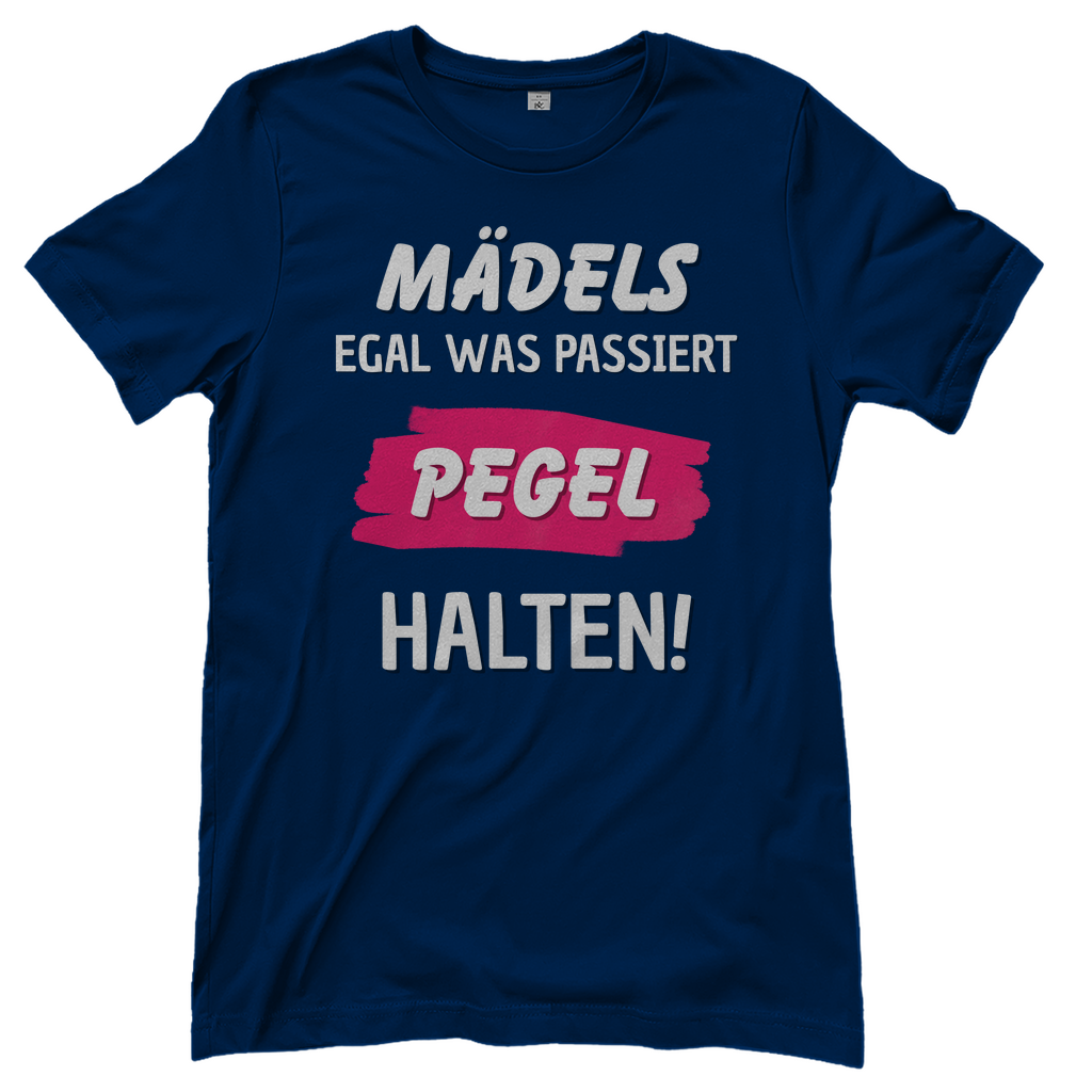 T-Shirt Frauen-Mädels Pegel halten