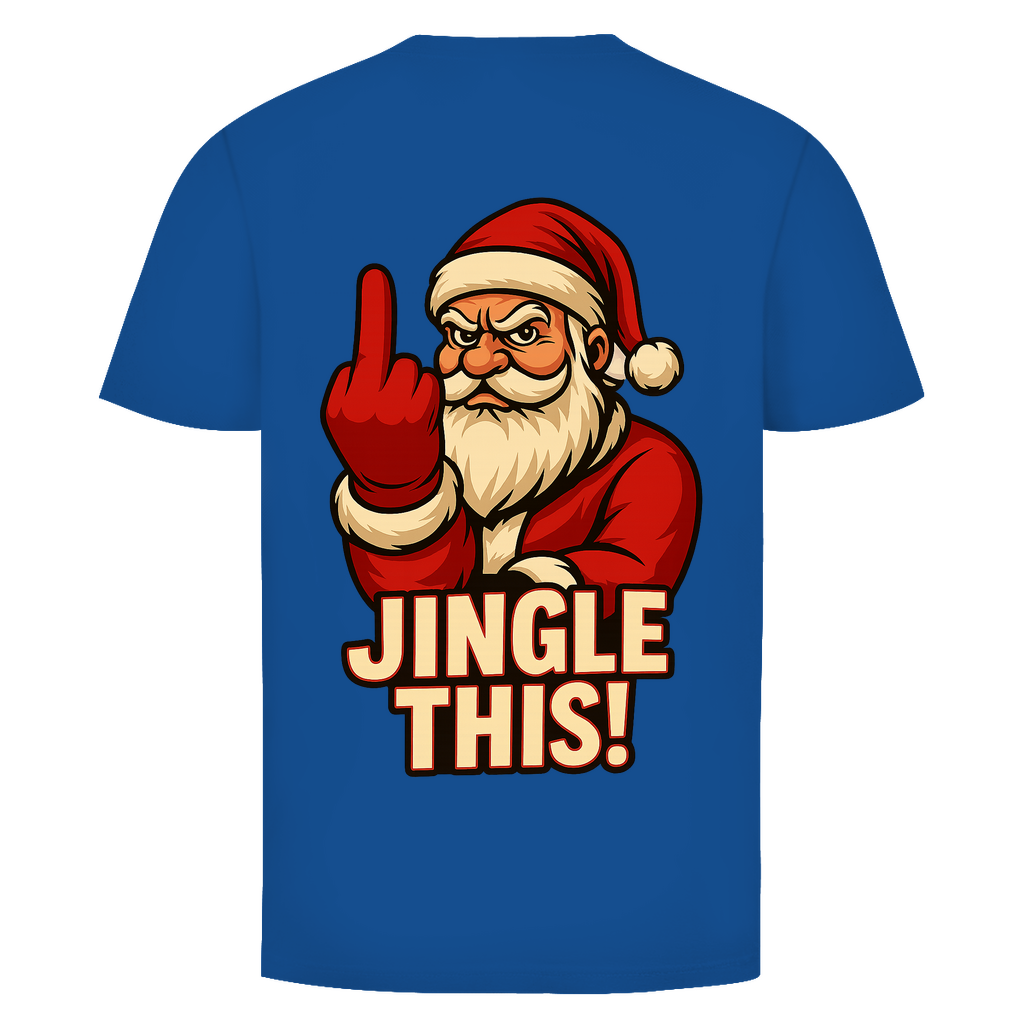 Jingle This! Weihnachtsmann Rückendruck | Unisex Shirt