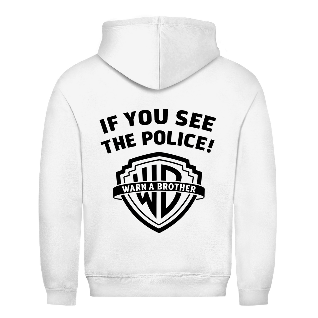 Warn a Brother | Unisex Hoodie Rückendruck
