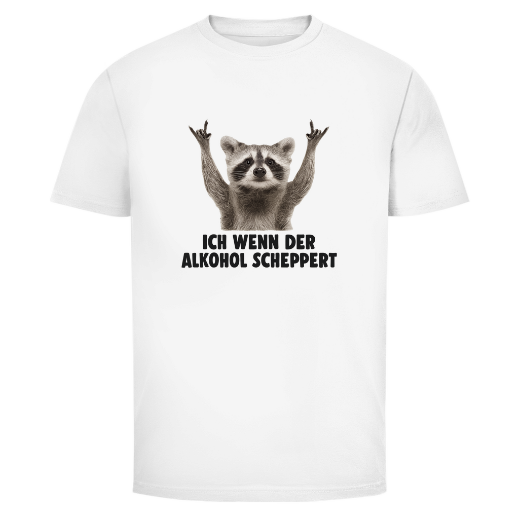 T-Shirt Männer - Ich wenn der Alkohol scheppert