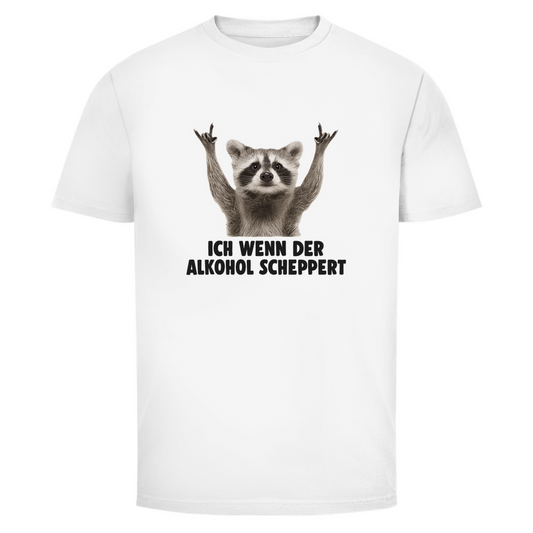 T-Shirt Männer - Ich wenn der Alkohol scheppert