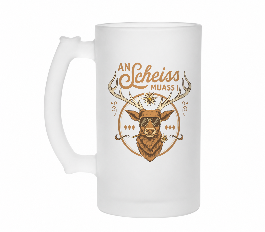 An Scheiss muass I | Bierglas