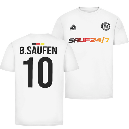 B.Saufen Deutschland Fan Edition beidseitig | Unisex T-Shirt