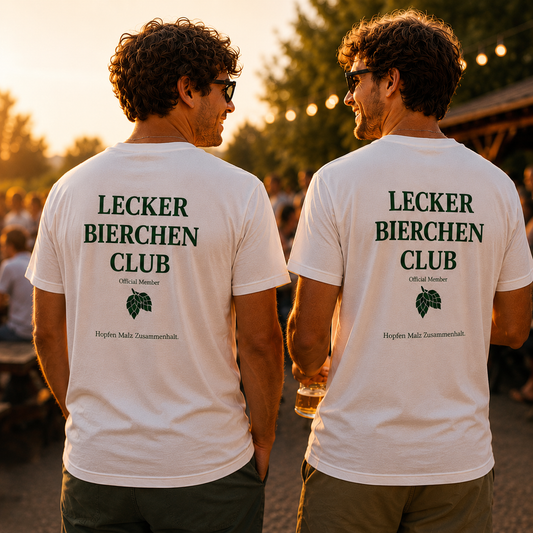 Lecker Bierchen Club Rückendruck | Unisex Shirt Doppelpack Bundle