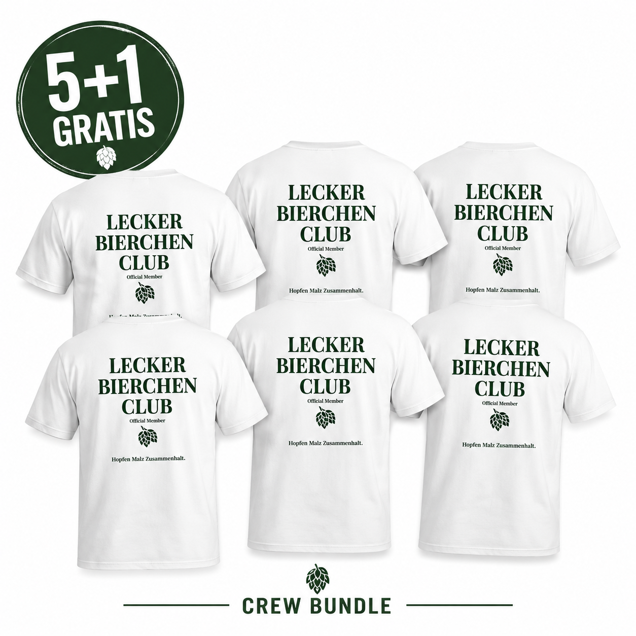 Lecker Bierchen Club Crew Bundle | +1 Shirt Gratis