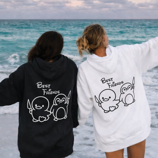 Best Friends Ente & Pinguin Rückendruck x Beste Freunde Bundle