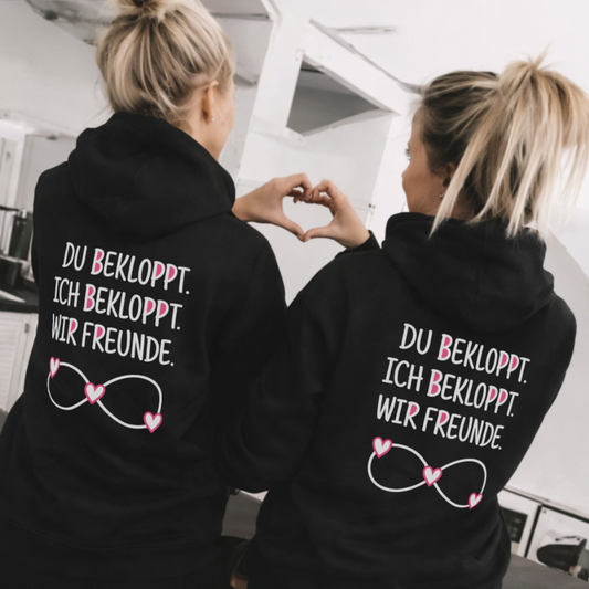 Du bekloppt. Ich bekloppt. Rückendruck x Beste Freunde Bundle