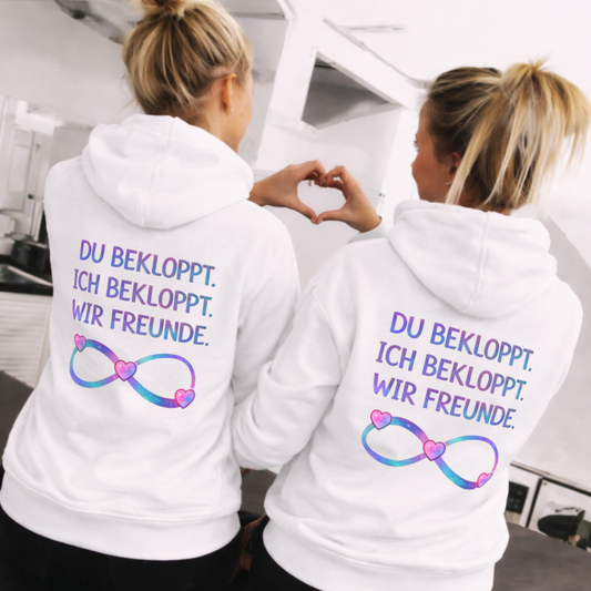 Du bekloppt. Ich bekloppt. Wir Freunde Rückendruck x Beste Freunde Bundle