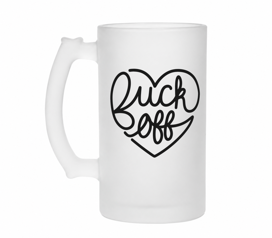 Fuck off Herz | Bierglas