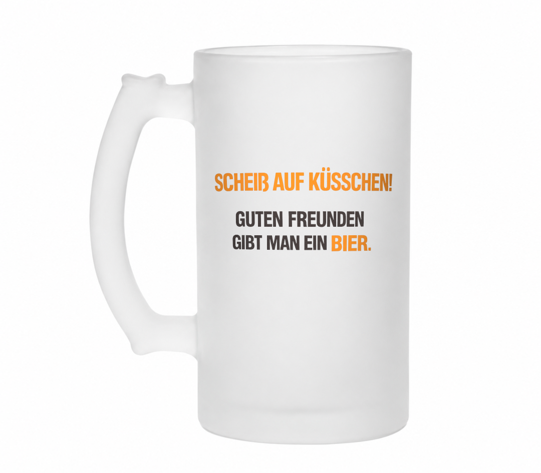 Guten Freunden gibt man ein Bier | Bierglas