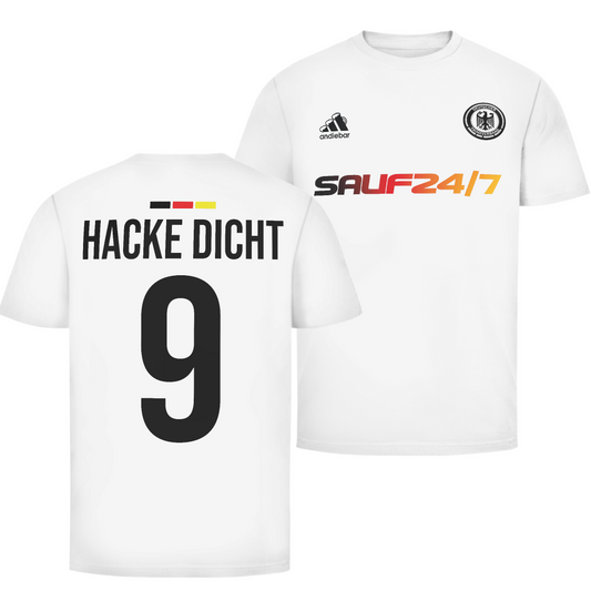 Hacke Dicht Deutschland Fan Edition beidseitig | Unisex T-Shirt