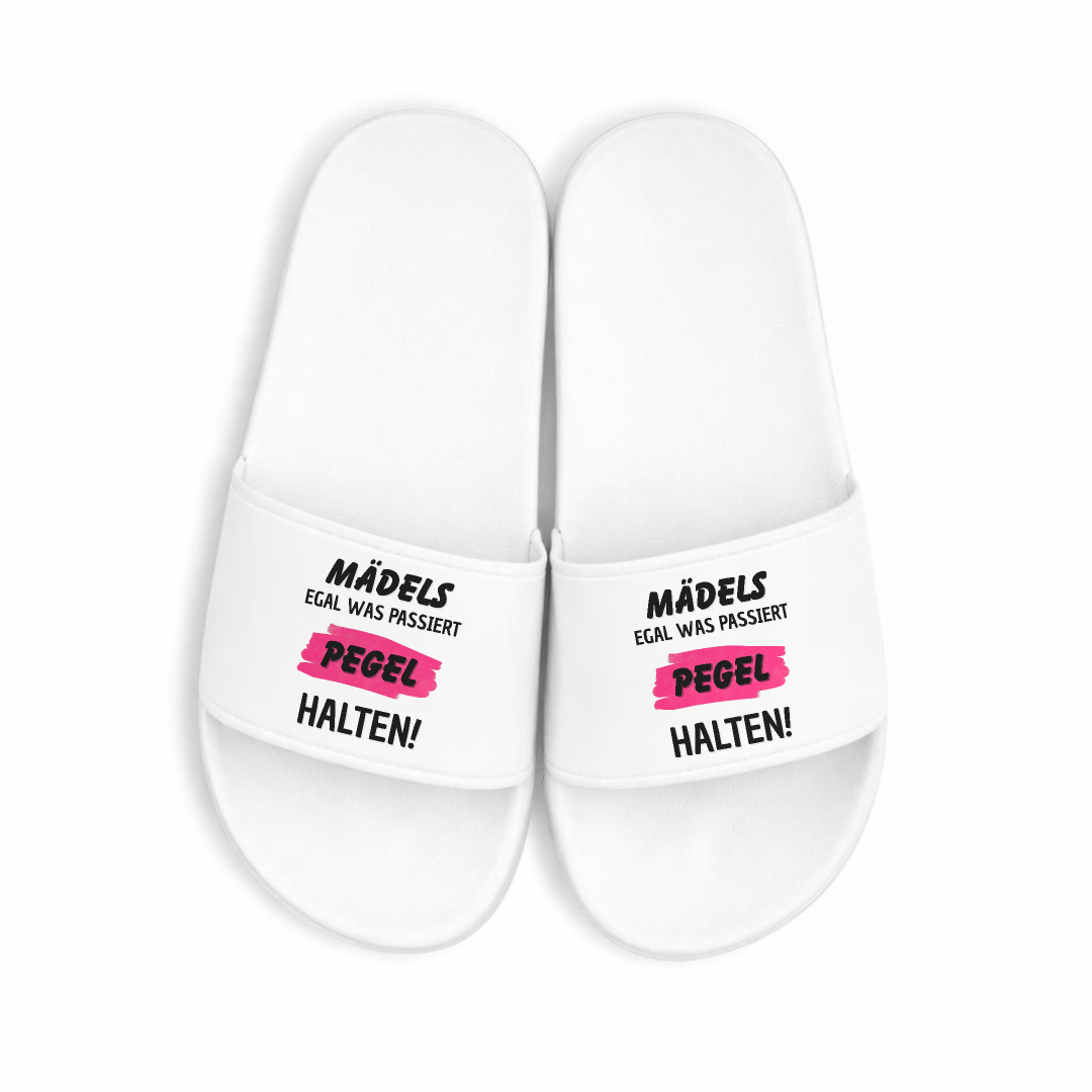Mädels Pegel halten | Badelatschen
