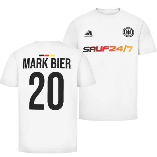 Mark Bier Deutschland Fan Edition beidseitig | Unisex T-Shirt
